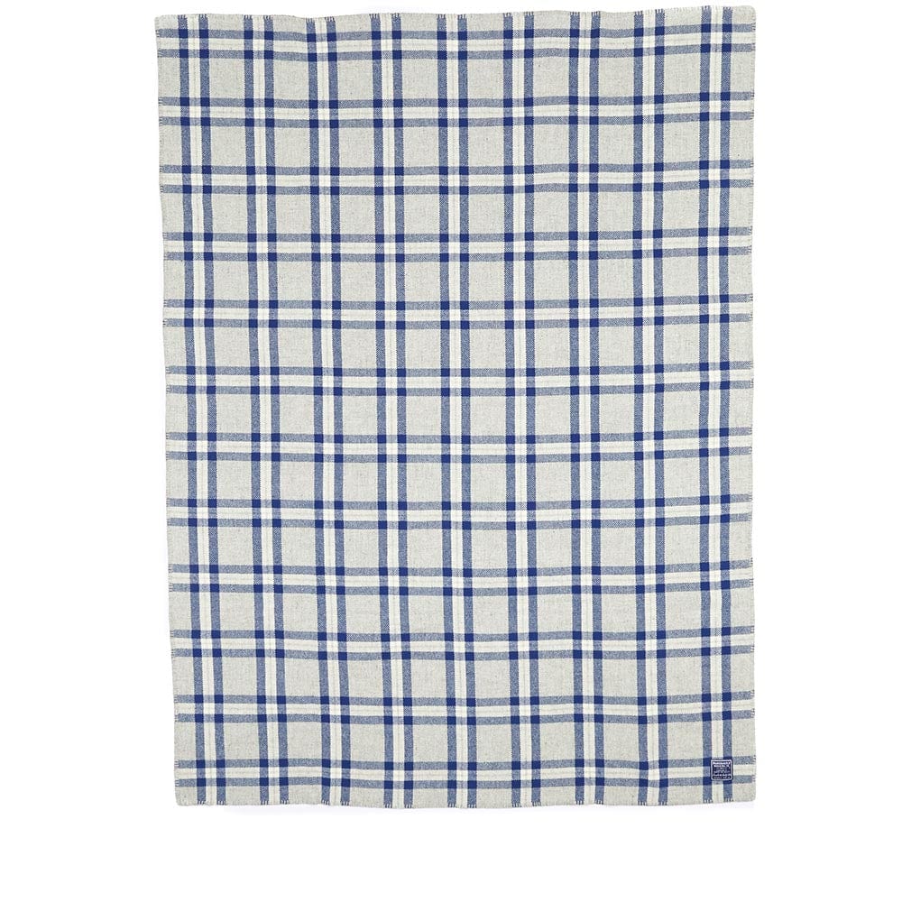 Faribault Mill 50" x 72" Factory Second Minnehaha Falls Wool Throw - Blue