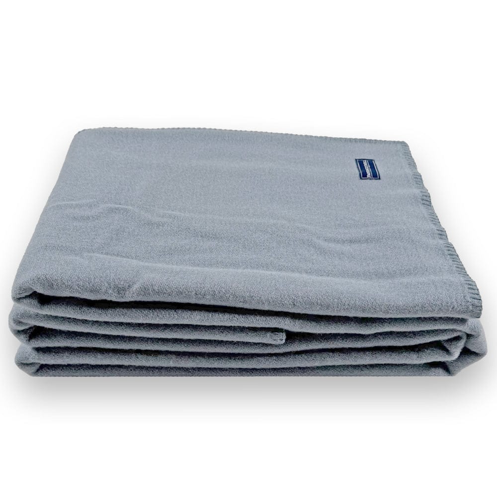 Faribault Mill Factory Second Pure & Simple Wool Blanket - Sky Blue