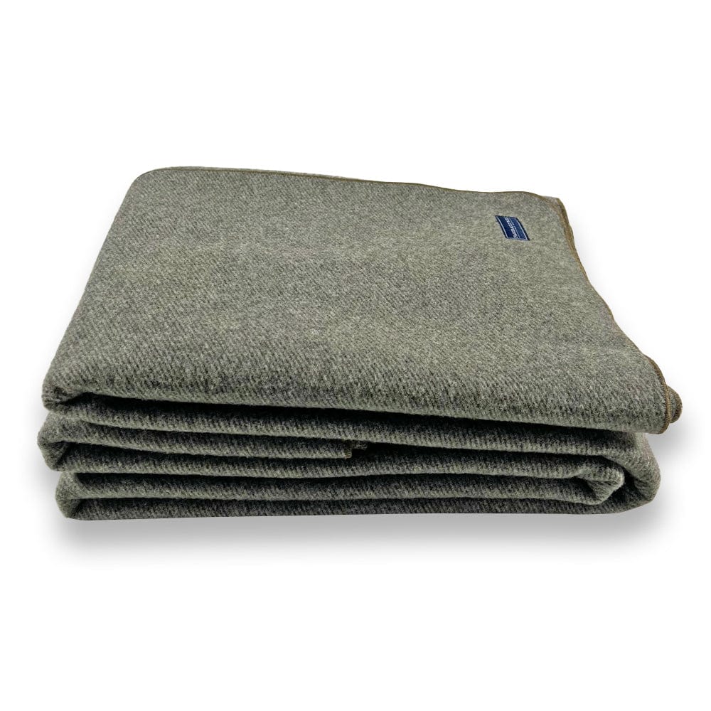 Faribault Mill Factory Second Summit Wool Blanket - Olive