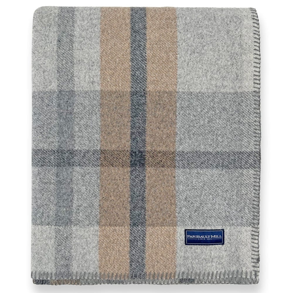 Faribault Mill Northfield Plaid Wool Blanket