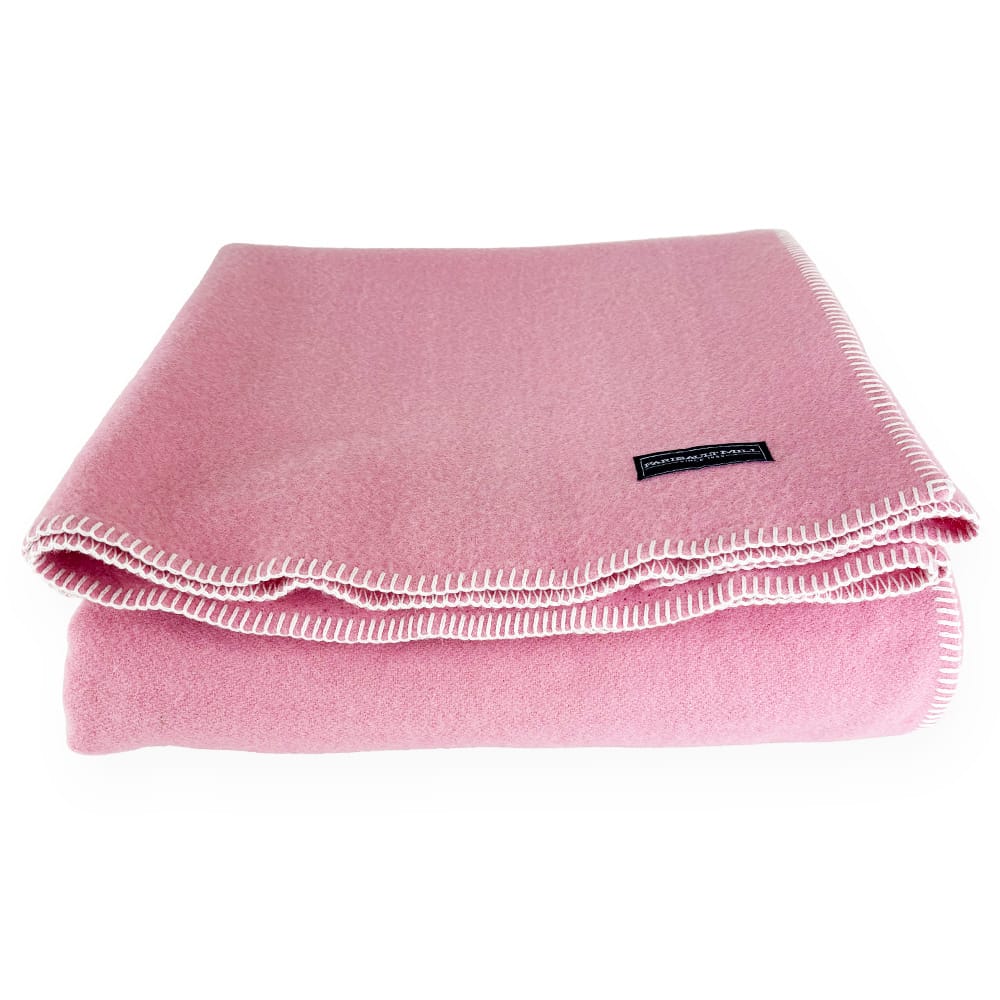Faribault Mill Pure & Simple Wool Blanket - Light Pink