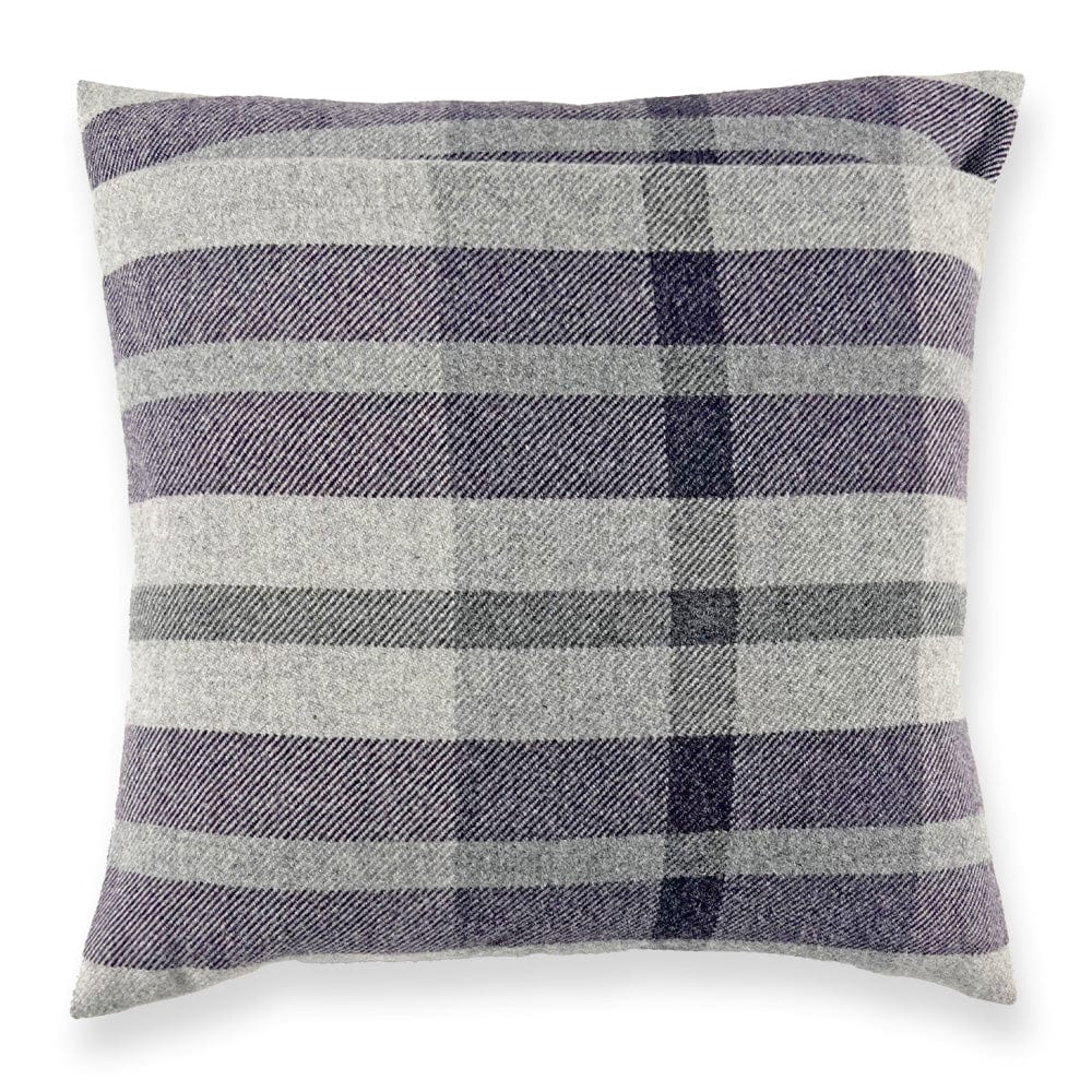Faribault Mill Purple Northfield Plaid Alzheimer's Purple Pillow Case