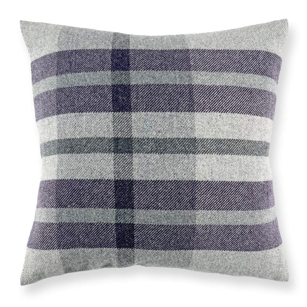 Faribault Mill Purple Northfield Plaid Alzheimer's Purple Pillow Case