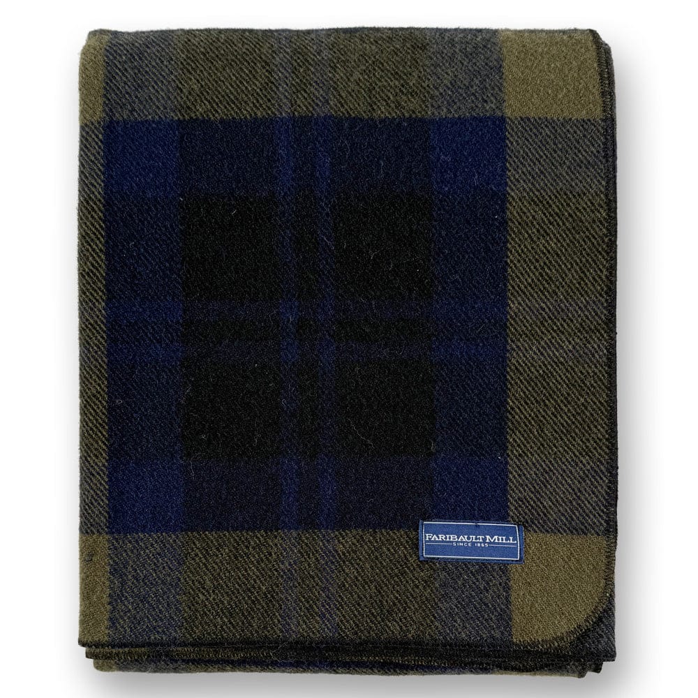 Faribault Mill Shadow Plaid Shadow Plaid Wool Throw