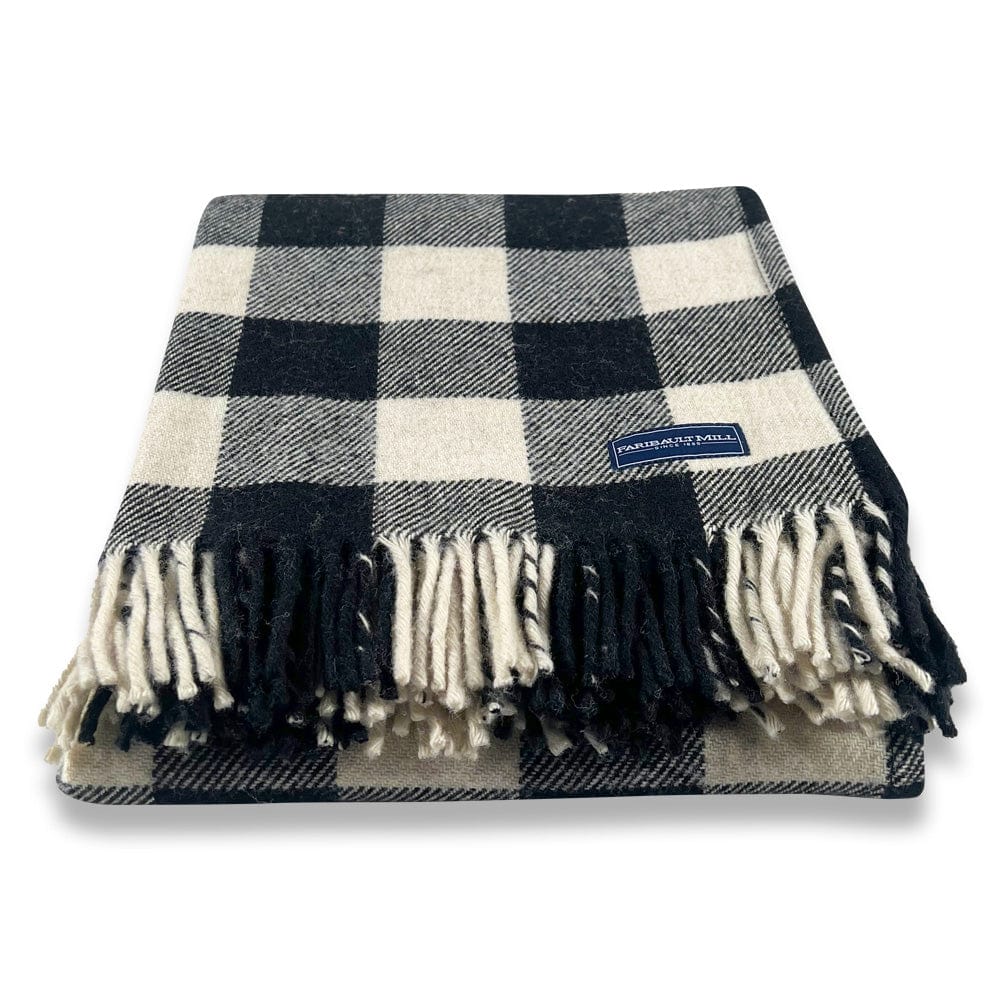 Faribault Woolen Mill Buffalo Check Wool Throw Blanket