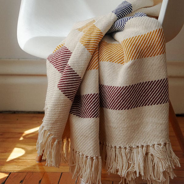 Frontier Cotton Throw active Current Full Price machine washable Maine New Lower Price personalization Stripes