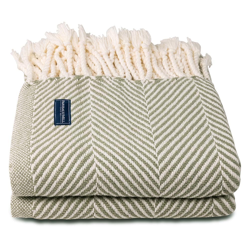 Monhegan Cotton Throw With Fringe - Tea active All Throws Best Seller Cotton Throws Current Full Price FWM group-gallery Herringbone Collection Herringbone Throw machine washable Maine Monhegan Cotton Throw With Fringe New Lower Price personalization Regular Priced Throws