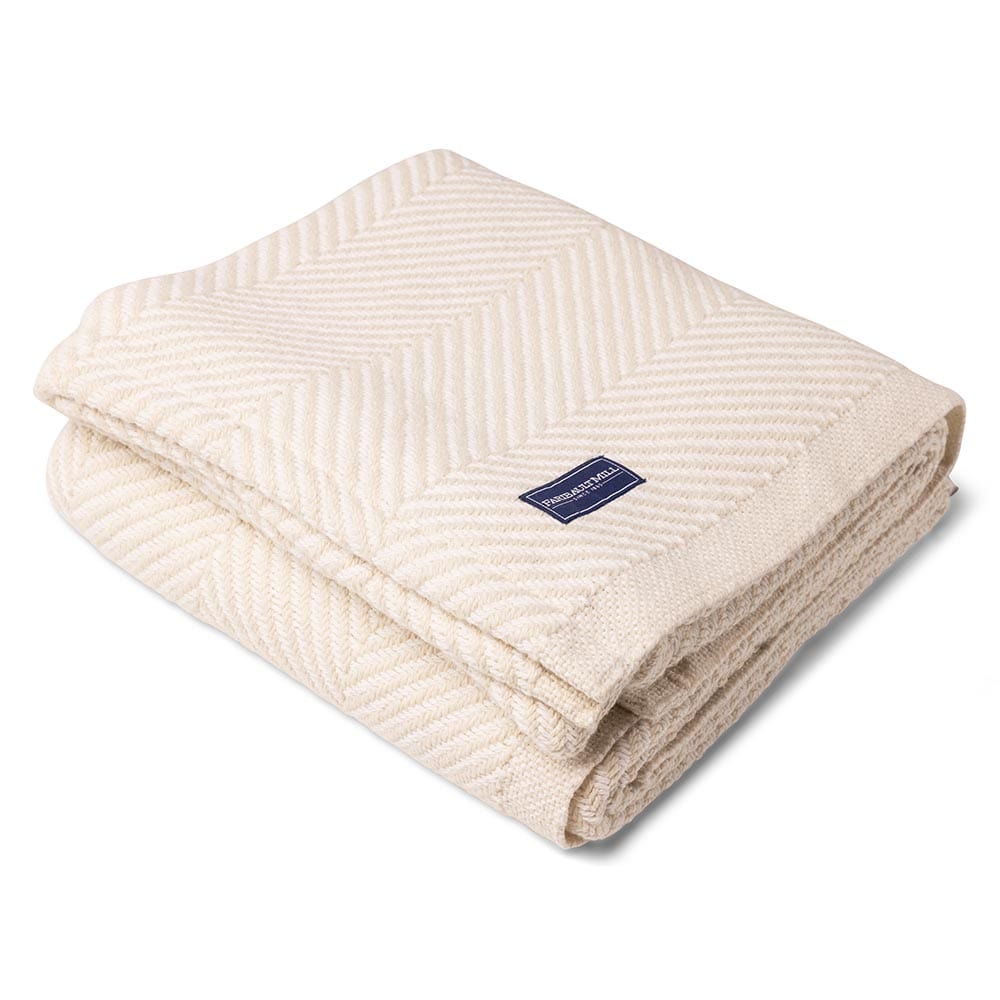 Monhegan Cotton Throw Without Fringe active All Throws Best Seller Cotton Throws Current FWM group-gallery Herringbone Collection Herringbone Throw machine washable Monhegan Cotton Throw Without Fringe Throws