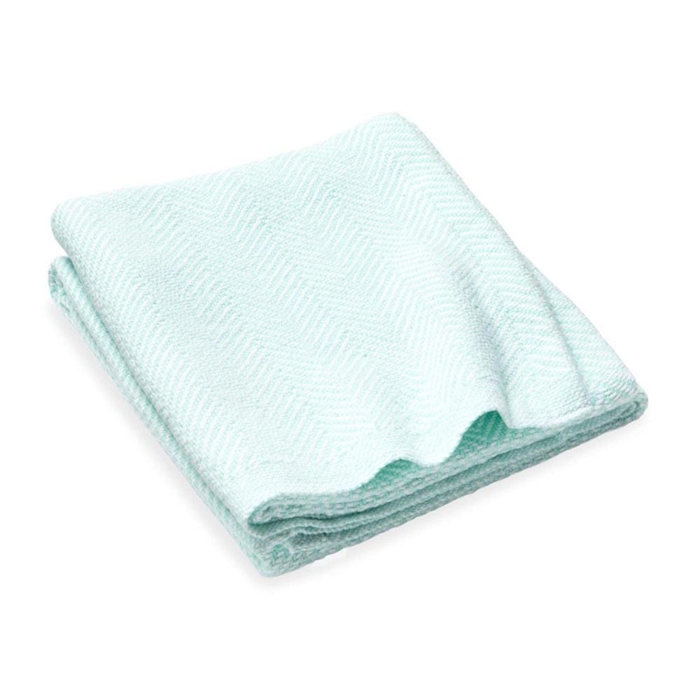 Penobscot Cotton Baby Blanket - Spring Green 36" x 46" active Current Full Price group-gallery machine washable Maine New Lower Price Patterns & Plaids Penobscot Cotton Baby Blanket personalization