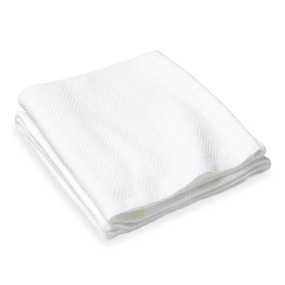 Penobscot Cotton Baby Blanket - White 36" x 46" active Current Full Price group-gallery machine washable Maine New Lower Price Patterns & Plaids Penobscot Cotton Baby Blanket personalization