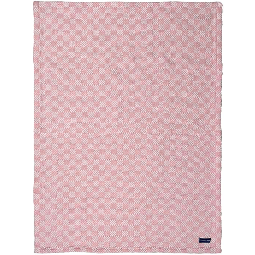 Pogonia Cotton Baby Blanket - Pale Pink active Current Full Price group-gallery machine washable Maine New Lower Price Patterns & Plaids personalization Pogonia Cotton Baby Blanket