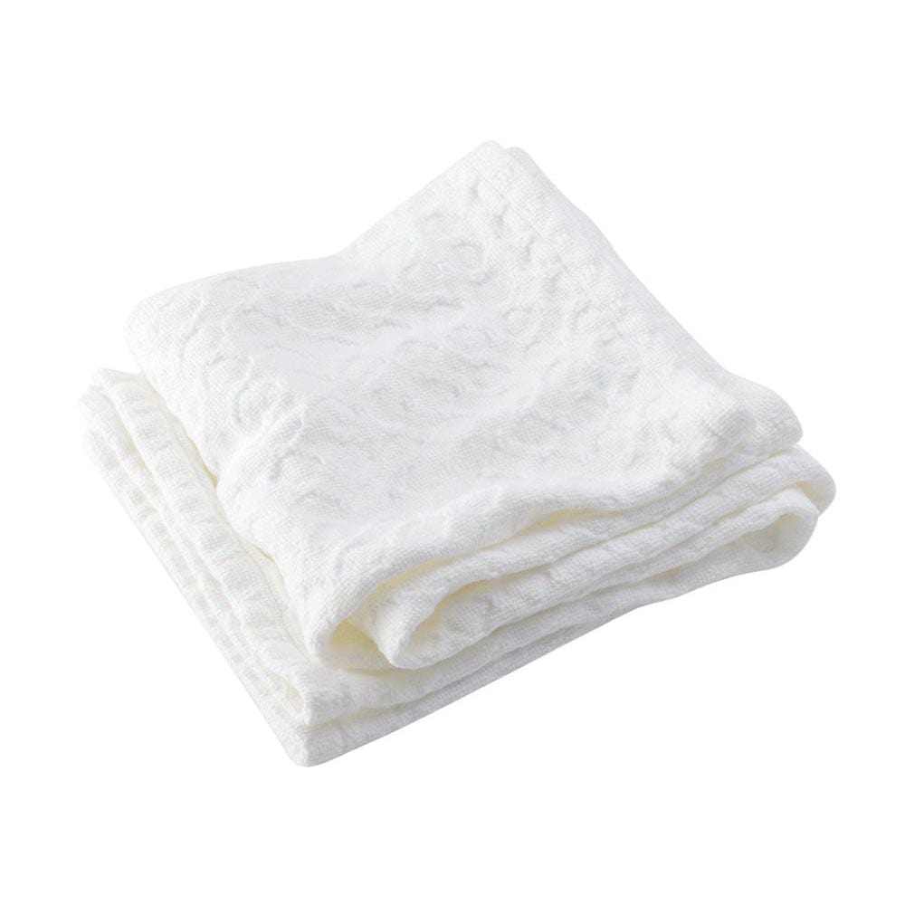 Sandpiper Cotton Baby Blanket - White 36" x 46" active Current Full Price group-gallery machine washable Maine New Lower Price personalization Sandpiper Cotton Baby Blanket Solids