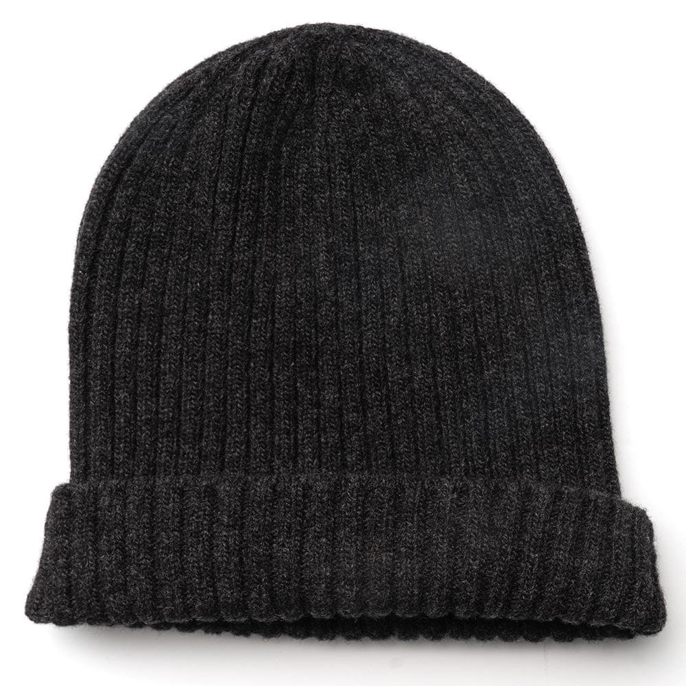 Lambswool Rib Beanie - Charcoal One Size active Beanies Current dry clean only Faribault group-gallery Lambswool Rib Beanie