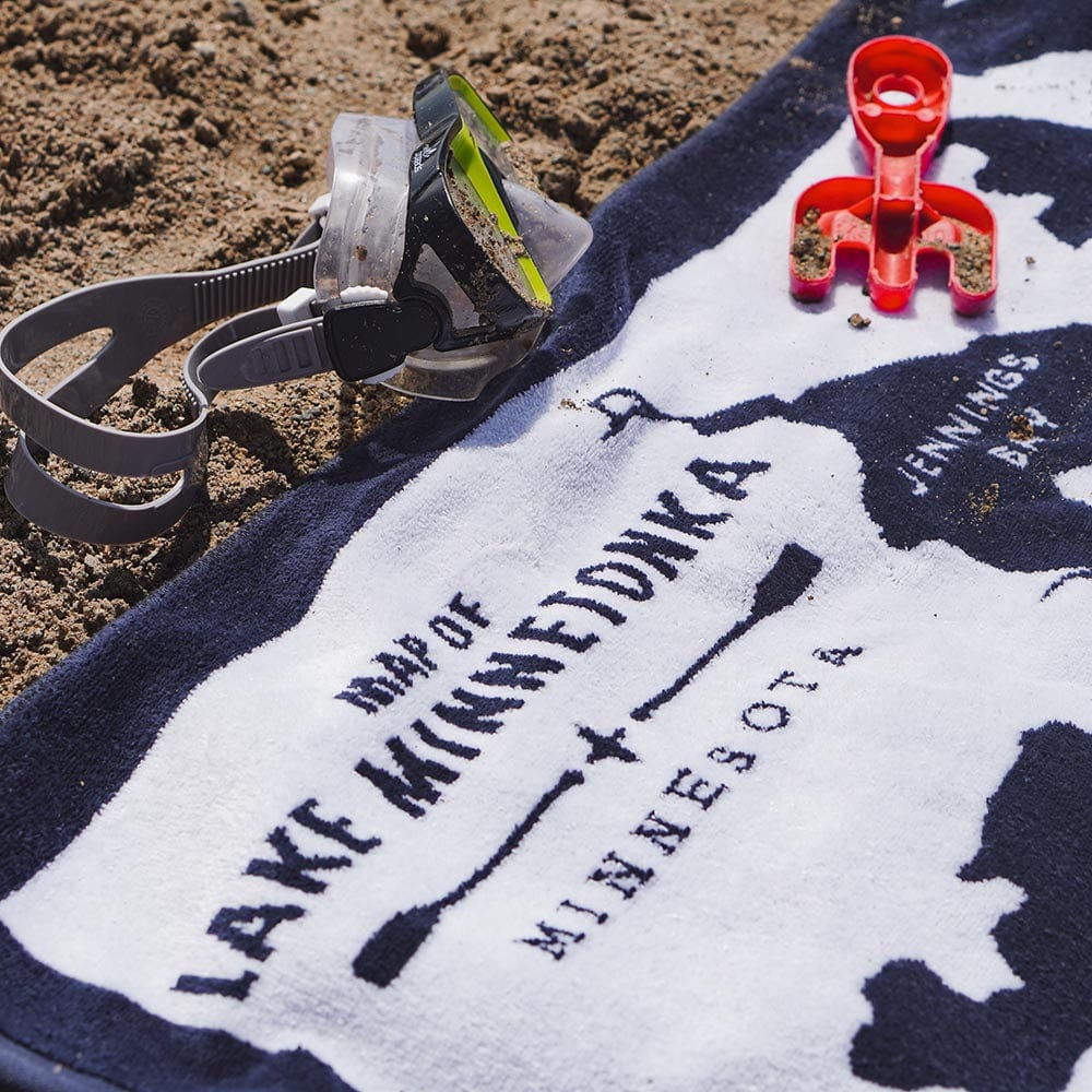Lake Minnetonka Map Towel active Current Faribault Full Price machine washable New Lower Price Towel