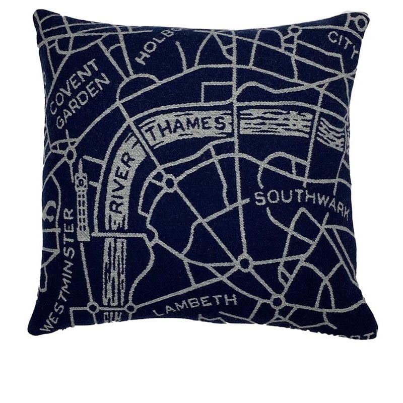 London Map Wool Pillow Case active Dry clean or hand wash Faribault Full Price