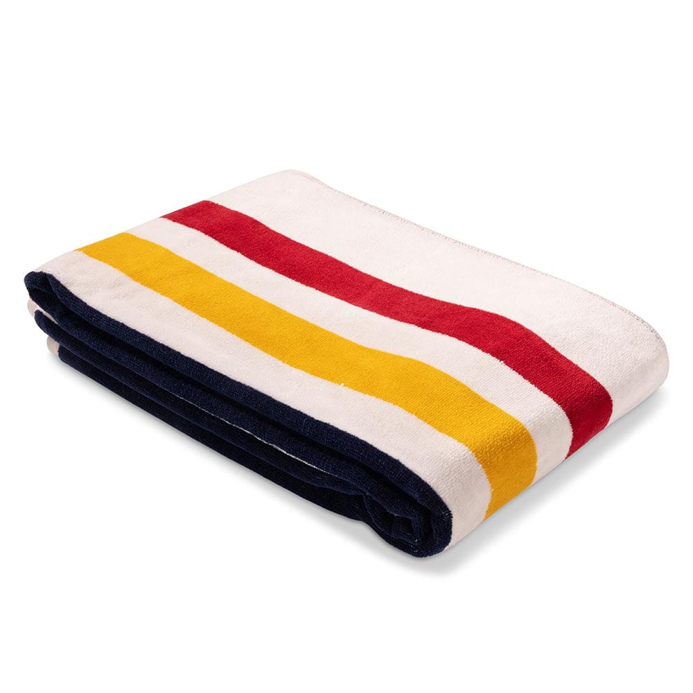 Frontier Towel - Natural 34" x 70" active Current Faribault Frontier Towel Full Price group-gallery machine washable New Lower Price Stripes Towel