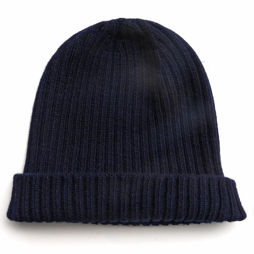Lambswool Rib Beanie - Navy One Size active Beanies Current dry clean only Faribault group-gallery Lambswool Rib Beanie