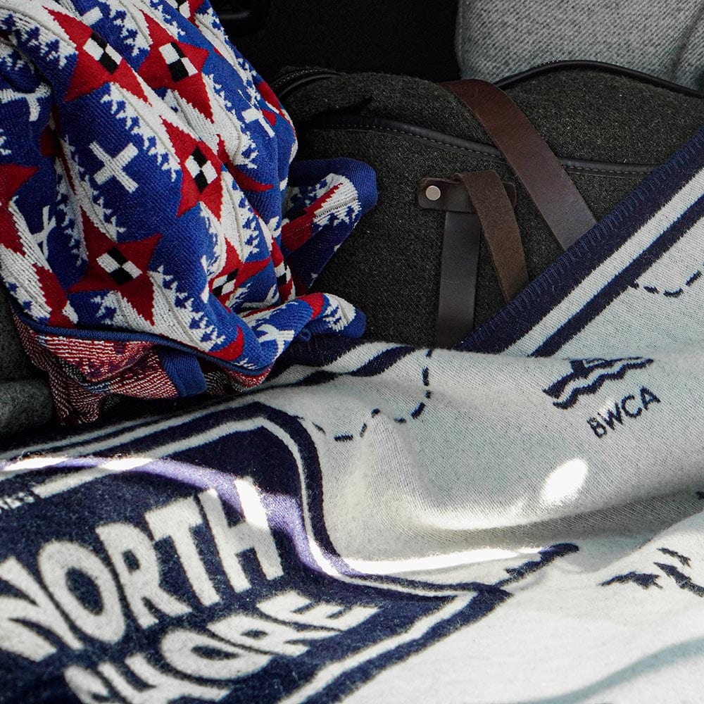 North Shore Map Wool Throw Blanket active Current Dry clean or hand wash Faribault Lakes & Maps New Lower Price