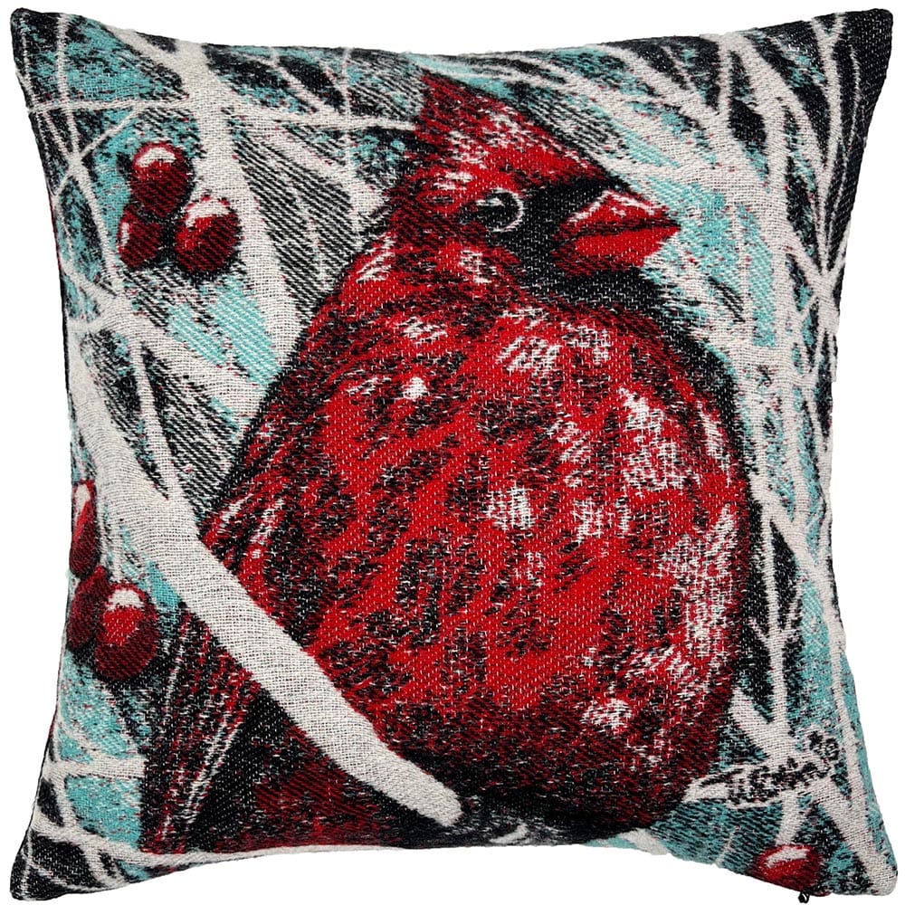 Adam Turman Pillow Case Red Cardinal
