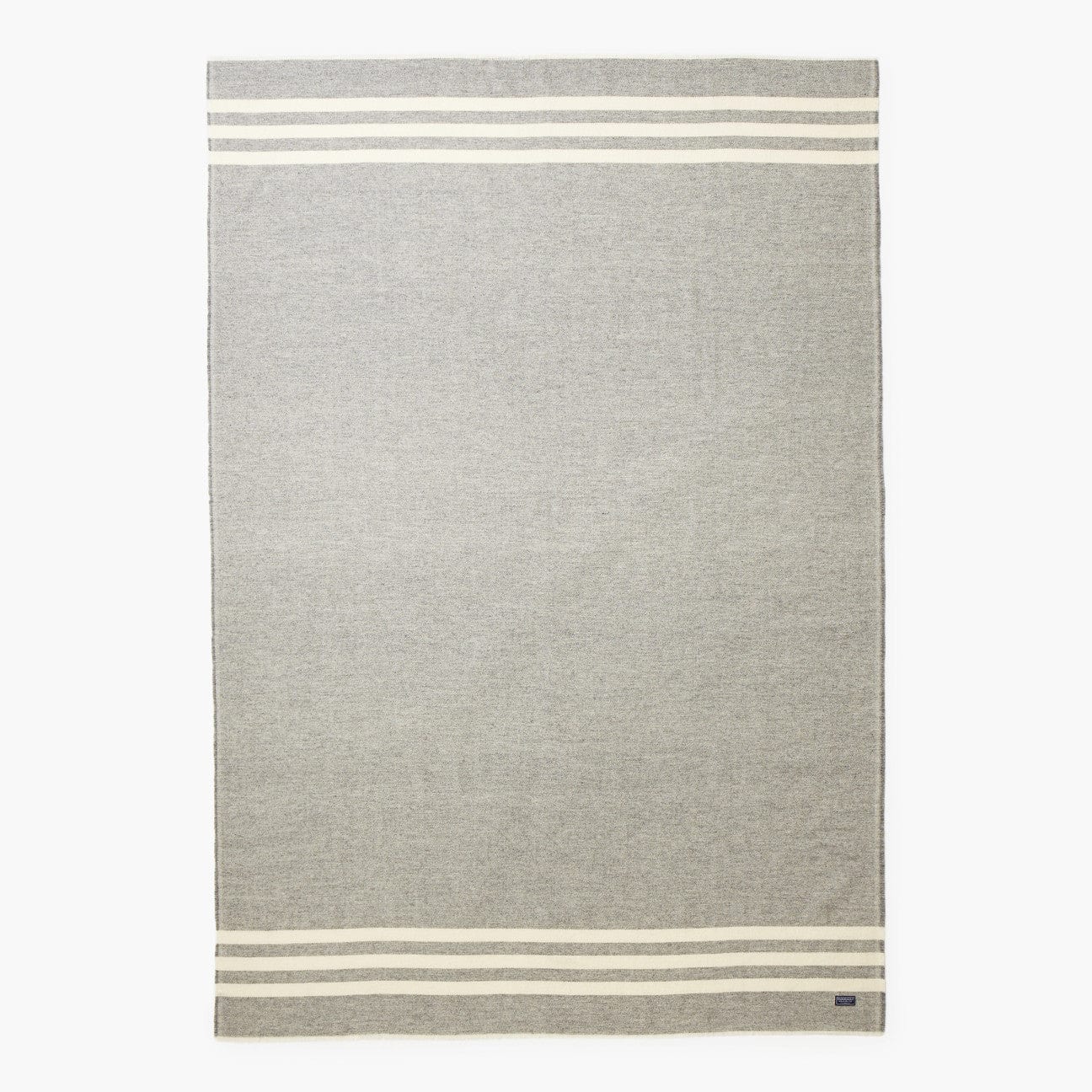 Trapper Wool Throw - Gray active Current Faribault Full Price group-gallery machine washable New Lower Price personalization Stripes Trapper Wool Throw